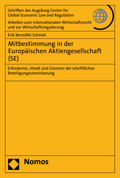 Cover des Buchs: Mitbestimmung in der Europäischen Aktiengesellschaft (SE)