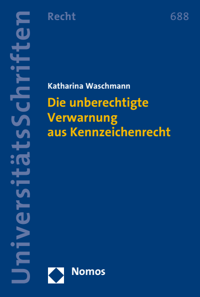 Cover des Buchs: Die unberechtigte Verwarnung aus Kennzeichenrecht