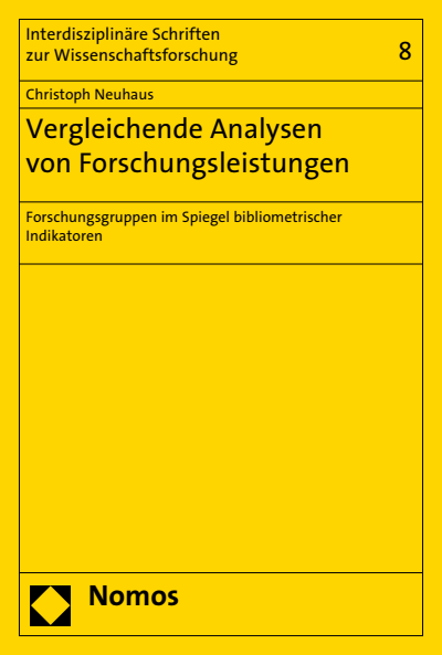 Cover des Buchs: Vergleichende Analysen von Forschungsleistungen