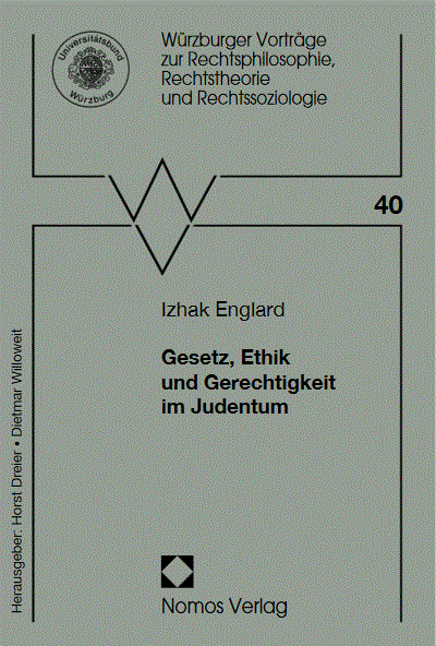 Cover of book: Gesetz, Ethik und Gerechtigkeit im Judentum