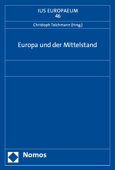 Cover des Buchs: Europa und der Mittelstand