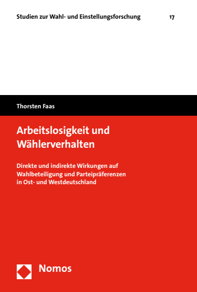 Cover of book: Arbeitslosigkeit und Wählerverhalten