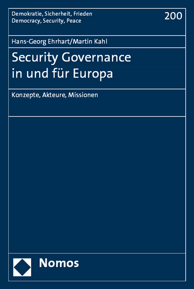 Cover des Buchs: Security Governance in und für Europa