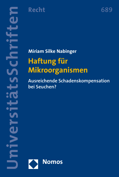 Cover des Buchs: Haftung für Mikroorganismen
