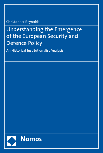 Cover of book: Understanding the Emergence of the European Security and Defence Policy