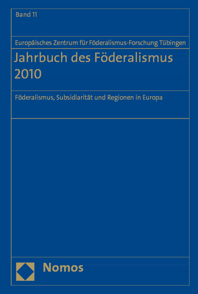 Cover des Buchs: Jahrbuch des Föderalismus 2010