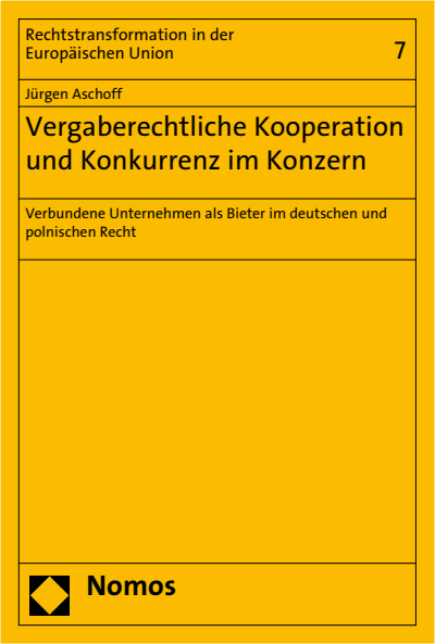 Cover des Buchs: Vergaberechtliche Kooperation und Konkurrenz im Konzern