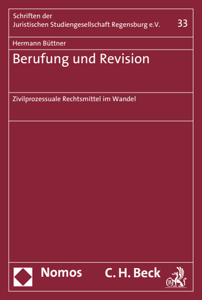 Cover of book: Berufung und Revision