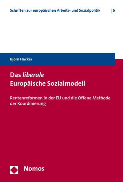 Cover des Buchs: Das liberale Europäische Sozialmodell