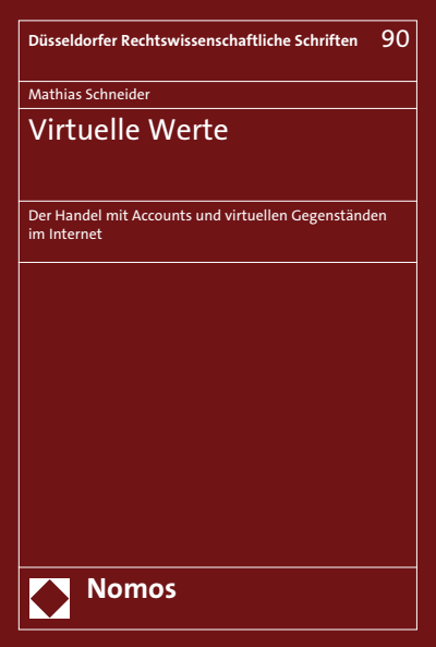 Cover des Buchs: Virtuelle Werte