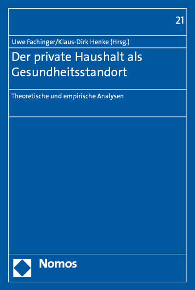 Cover of book: Der private Haushalt als Gesundheitsstandort