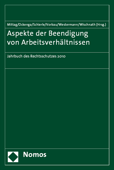 Cover of book: Aspekte der Beendigung von Arbeitsverhältnissen