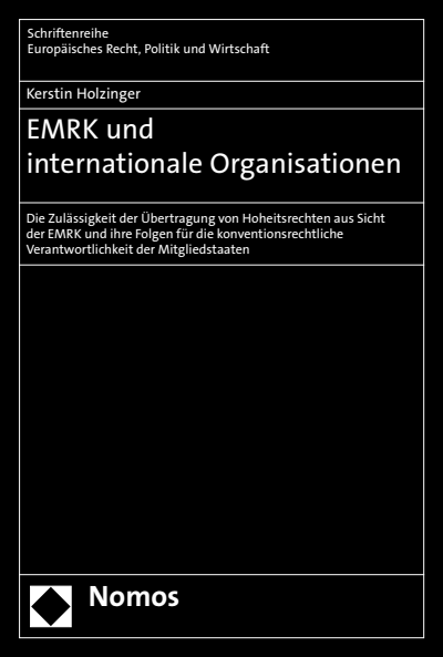 Cover of book: EMRK und internationale Organisationen