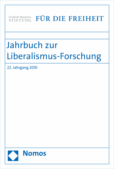 Cover des Buchs: Jahrbuch zur Liberalismus-Forschung