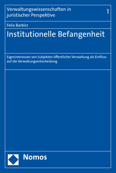 Cover des Buchs: Institutionelle Befangenheit