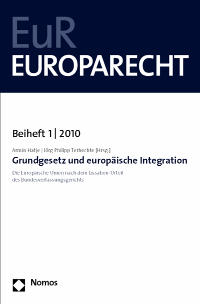 Cover des Buchs: Grundgesetz und europäische Integration