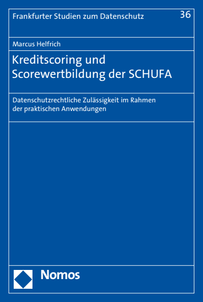 Cover of book: Kreditscoring und Scorewertbildung der SCHUFA