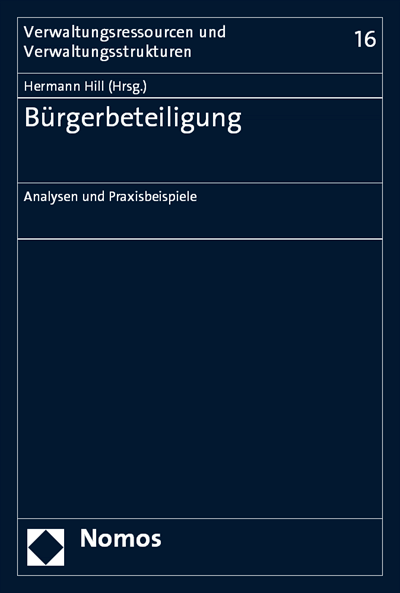 Cover of book: Bürgerbeteiligung