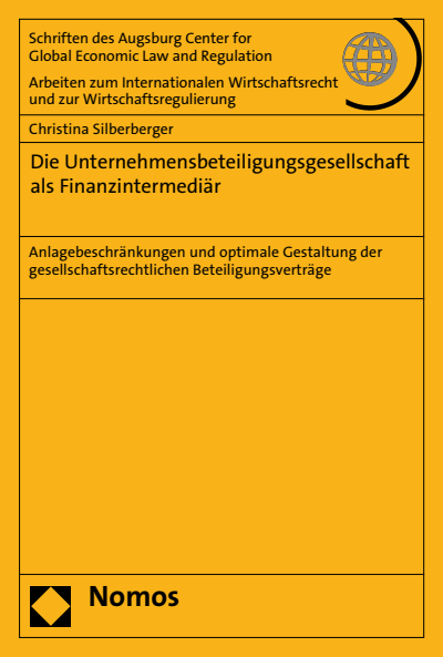 Cover of book: Die Unternehmensbeteiligungsgesellschaft als Finanzintermediär