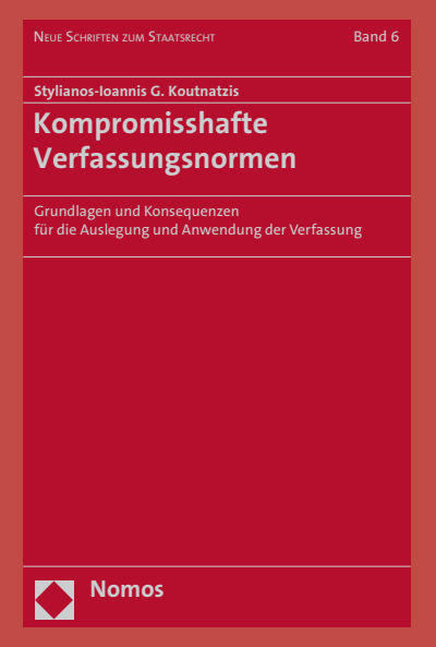 Cover des Buchs: Kompromisshafte Verfassungsnormen