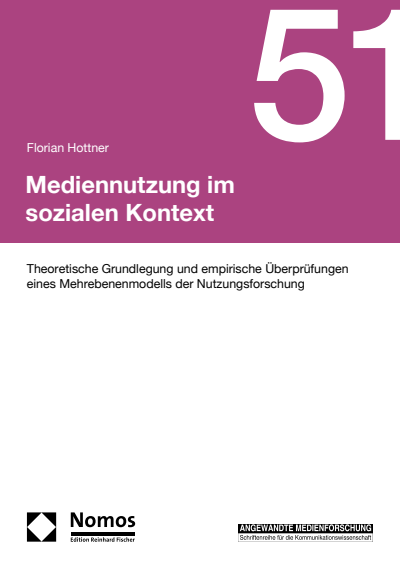 Cover of book: Mediennutzung im sozialen Kontext