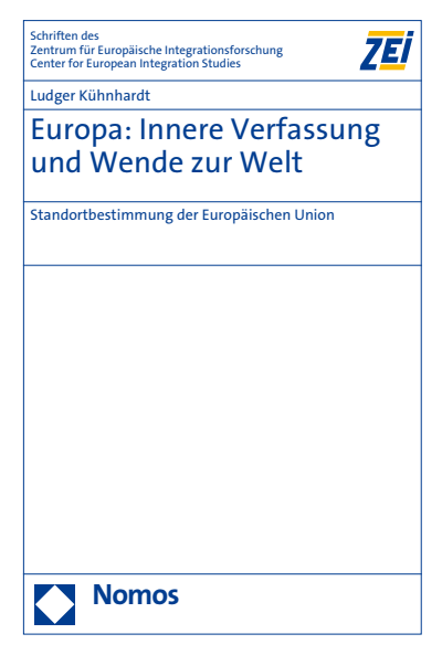 Cover of book: Europa: Innere Verfassung und Wende zur Welt