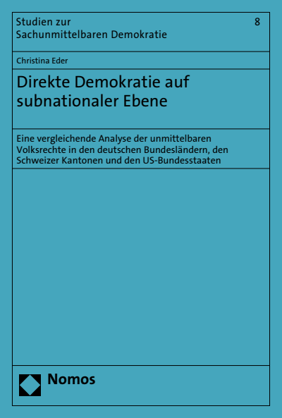 Cover des Buchs: Direkte Demokratie auf subnationaler Ebene