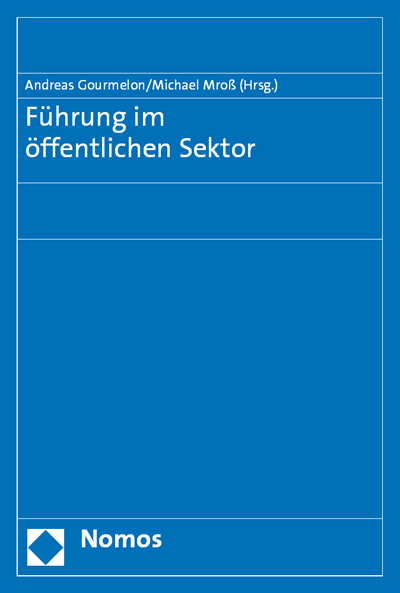 Cover des Buchs: Führung im öffentlichen Sektor