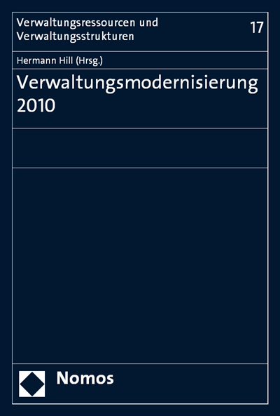 Cover of book: Verwaltungsmodernisierung 2010