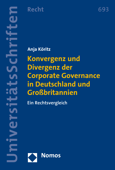 Cover des Buchs: Konvergenz und Divergenz der Corporate Governance in Deutschland und Großbritannien