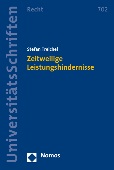 Cover des Buchs: Zeitweilige Leistungshindernisse
