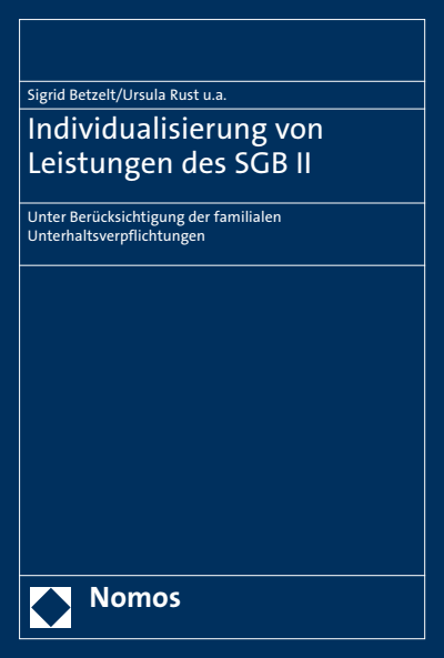 Cover des Buchs: Individualisierung von Leistungen des SGB II