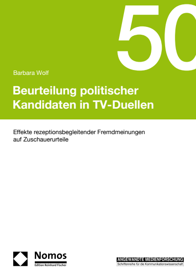 Cover des Buchs: Beurteilung politischer Kandidaten in TV-Duellen