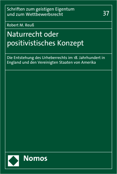 Cover of book: Naturrecht oder positivistisches Konzept