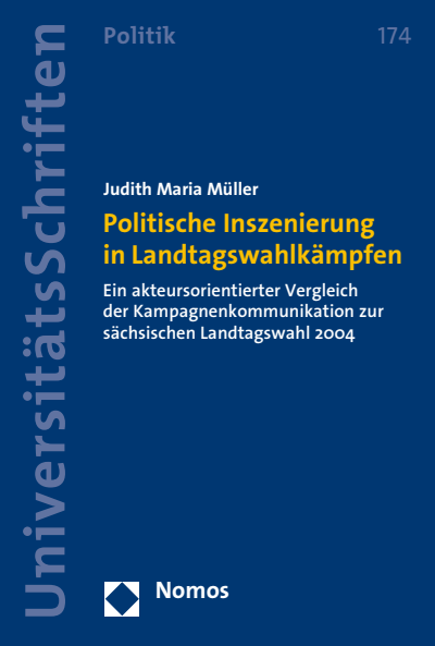 Cover of book: Politische Inszenierung in Landtagswahlkämpfen