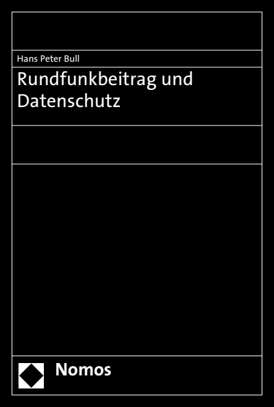 Cover des Buchs: Rundfunkbeitrag und Datenschutz