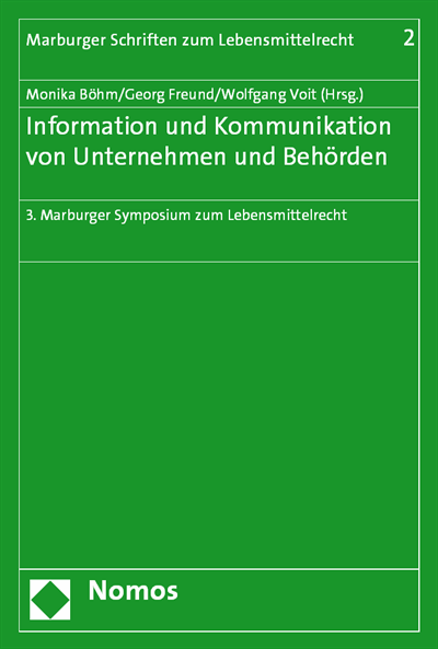 Cover of book: Information und Kommunikation von Unternehmen und Behörden