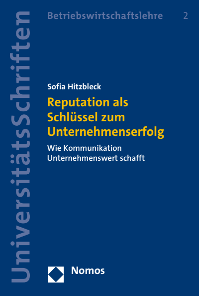 Cover des Buchs: Reputation als Schlüssel zum Unternehmenserfolg