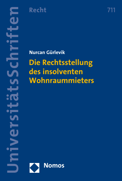 Cover des Buchs: Die Rechtsstellung des insolventen Wohnraummieters