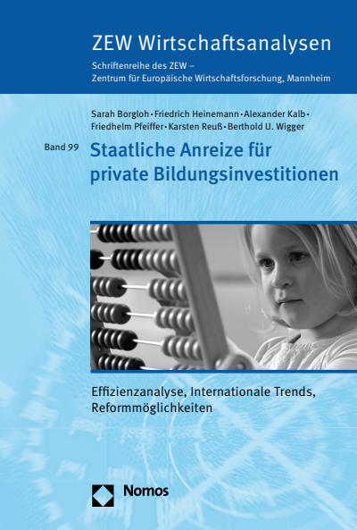 Cover of book: Staatliche Anreize für private Bildungsinvestitionen