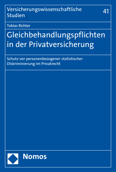 Cover des Buchs: Gleichbehandlungspflichten in der Privatversicherung