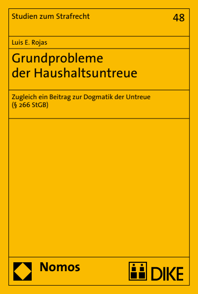 Cover of book: Grundprobleme der Haushaltsuntreue