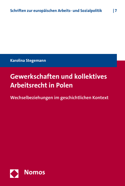 Cover des Buchs: Gewerkschaften und kollektives Arbeitsrecht in Polen