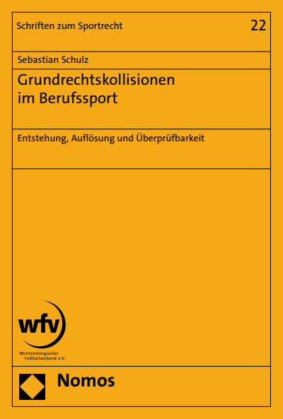 Cover of book: Grundrechtskollisionen im Berufssport