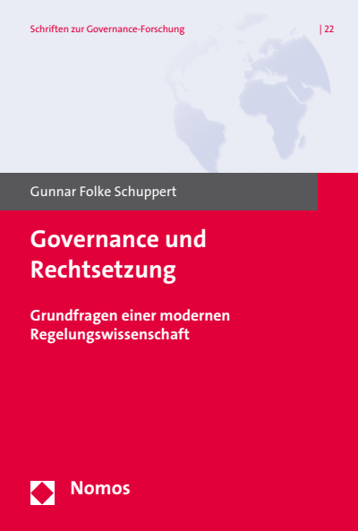 Cover des Buchs: Governance und Rechtsetzung
