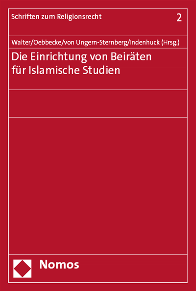 Cover of book: Die Einrichtung von Beiräten für Islamische Studien