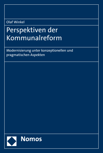 Cover of book: Perspektiven der Kommunalreform