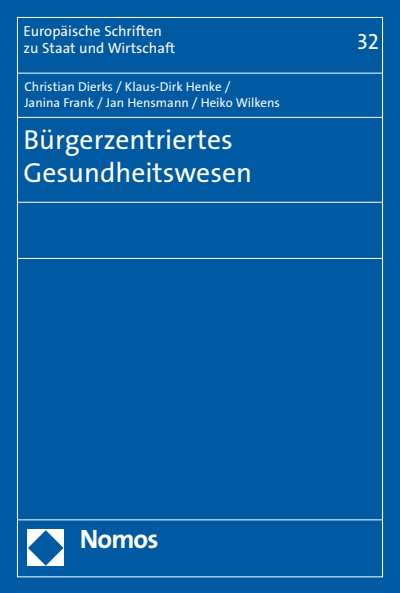 Cover of book: Bürgerzentriertes Gesundheitswesen