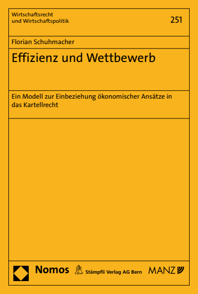 Cover of book: Effizienz und Wettbewerb