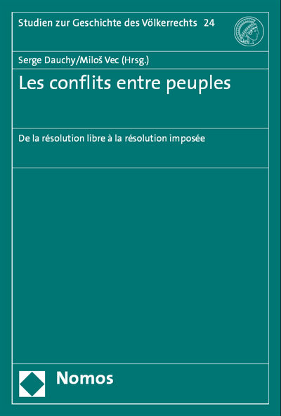 Cover of book: Les conflits entre peuples